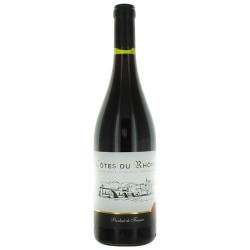 Vin rouge Côtes du Rhône AOC bouteille 75cl