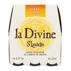 Bière blonde La Divine St Landelin pack 6x25cl