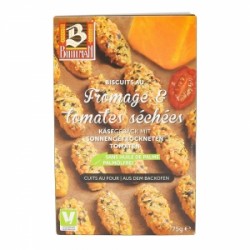 CARTON DE 8 BOITES BISCUITS APERITIFS FROMAGE TOMATES SECHEES 75GR