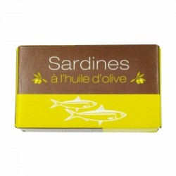 CARTON DE 54 SARDINES A L'HUILE D'OLIVE MAROC 80 GR
