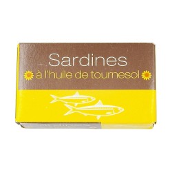 CARTON DE 54 SARDINES A L'HUILE DE TOURNSOL MAROC 125 GR